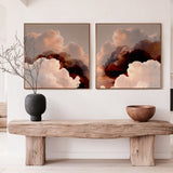 "Vela Terra" & "Eos Terra" on Canvas - Set of 2 Square