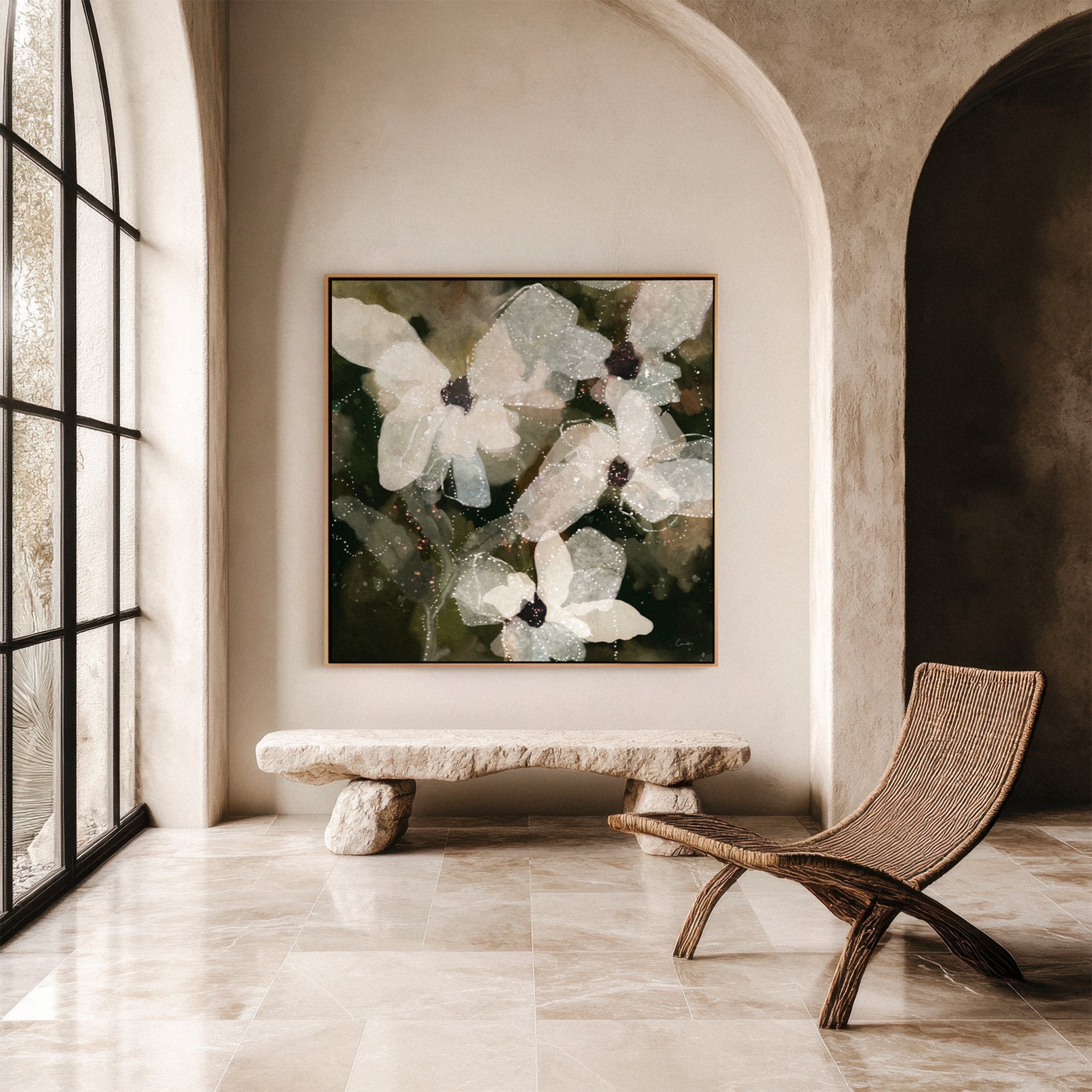 "South Island" on Canvas - Square