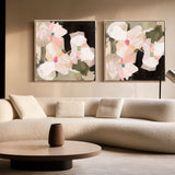 "Ubud Bloom" Set of 2 on Canvas