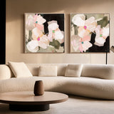 "Ubud Bloom" Set of 2 on Canvas