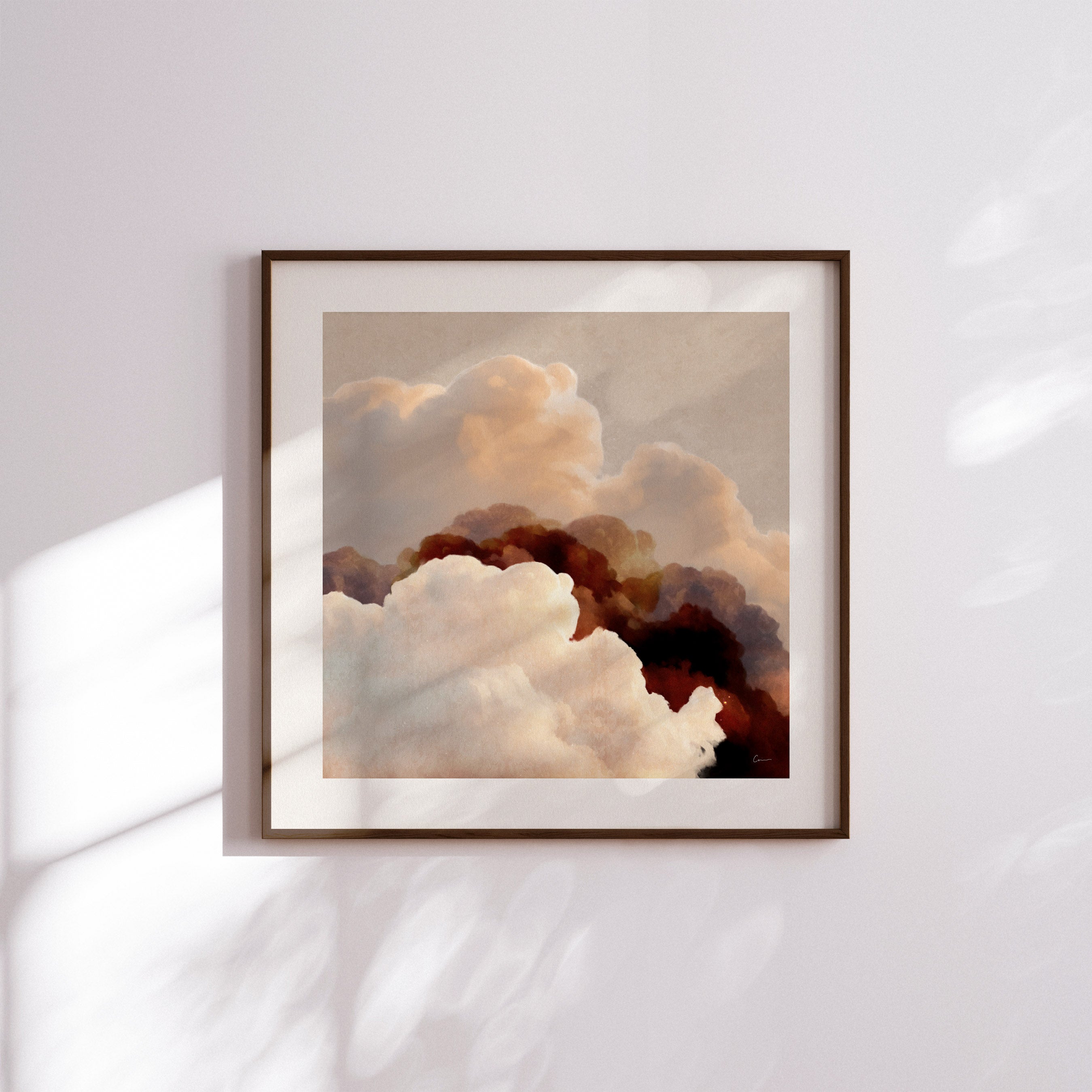 "Vela Terra" Square - Framed Paper Print
