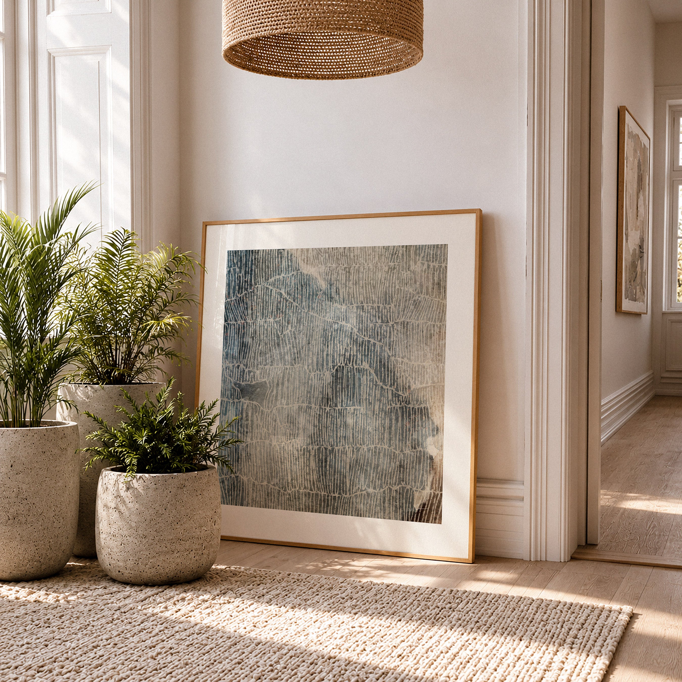 "Whitehaven Tide" (Square II) Framed Paper Print