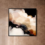 "Alto Stratus No. 2" on Canvas - Limited Edition Canvas Wall Art Corinne Melanie Framed - Black 20x20in / 50x50cm 