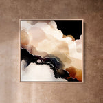 "Alto Stratus No. 2" on Canvas - Limited Edition Canvas Wall Art Corinne Melanie Framed - Oak 20x20in / 50x50cm 