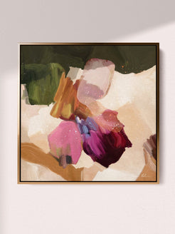 "Apostle Bay No. 2 (v.ii)" on Canvas Canvas Wall Art Corinne Melanie Square XS: 20x20in / 50x50cm Professionally Framed - Gold 