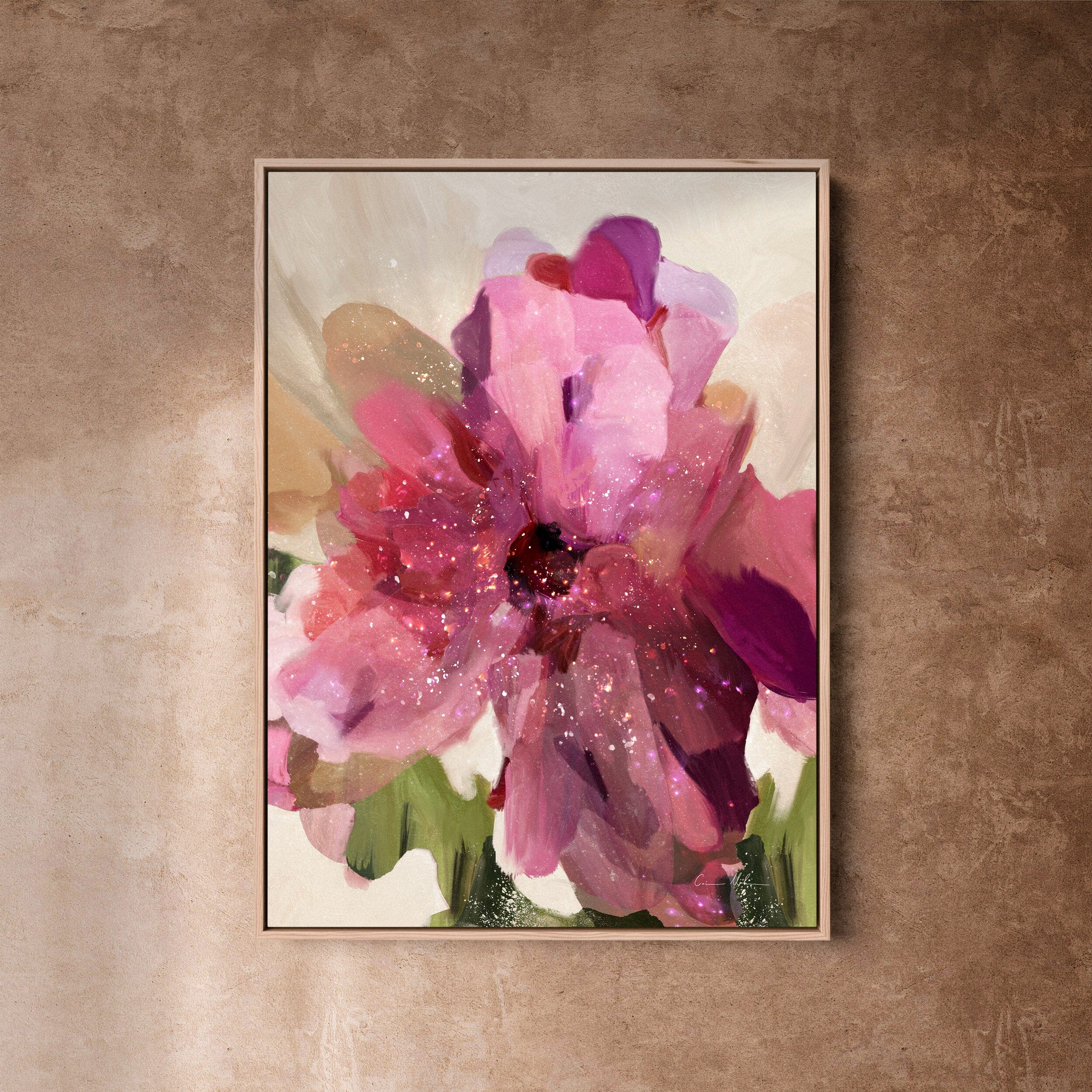 "Apostle Bay No. 6" Portrait on Canvas Canvas Wall Art Corinne Melanie Professionally Framed - Oak 20x30in / 50x75cm 
