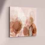 "Byron Pebbles" on Canvas - Square Canvas Wall Art Corinne Melanie Stretched & Ready to Hang Canvas XS: 20x20in / 50x50cm 