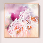 "Calypso No. 1" on Canvas Canvas Wall Art Corinne Melanie Professionally Framed - Oak Square XS: 20x20in / 50x50cm 