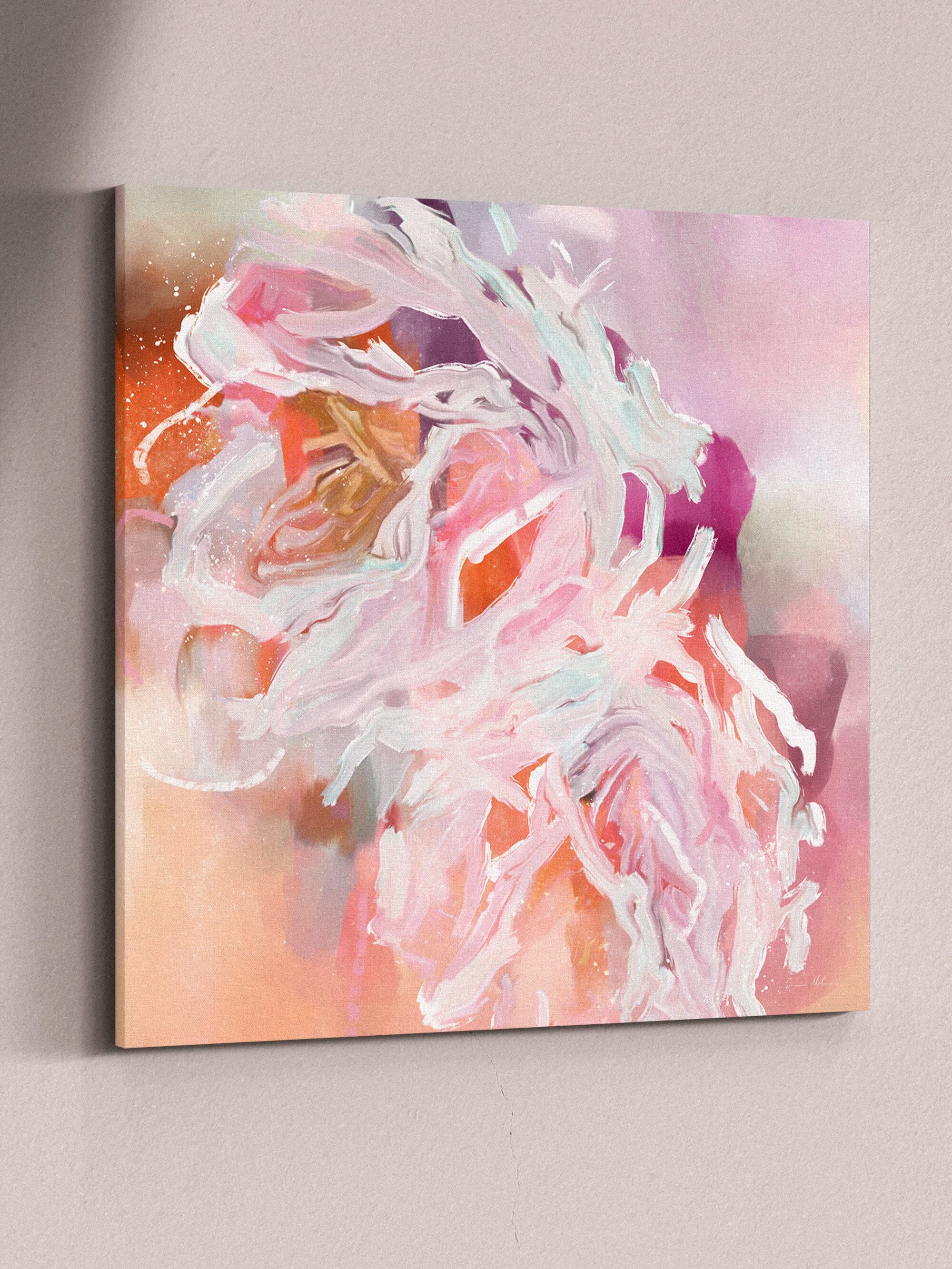 "Calypso No. 2" on Canvas Canvas Wall Art Corinne Melanie Stretched & Ready to Hang Canvas Square XS: 20x20in / 50x50cm 