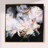 "Capri" on Canvas Canvas Wall Art Corinne Melanie Square XS: 20x20in / 50x50cm Professionally Framed - Gold 