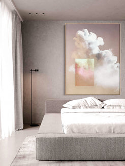 "Chroma Cloud No. 3" [Iridescence] Original Painting Canvas Wall Art Corinne Melanie Art 