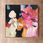"Clara Auri No. 4" on Canvas Canvas Wall Art Corinne Melanie Professionally Framed - Oak 20x20in / 50x50cm 