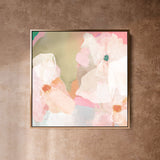 "Fiji No. 3" on Canvas - Square Canvas Wall Art Corinne Melanie Professionally Framed - Gold XS: 20x20in / 50x50cm 