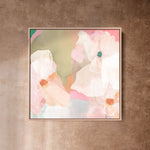 "Fiji No. 3" on Canvas - Square Canvas Wall Art Corinne Melanie Professionally Framed - Oak XS: 20x20in / 50x50cm 