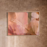 "Gold Coast" on Canvas - Landscape Canvas Wall Art Corinne Melanie Professionally Framed - Oak S: 32x24in / 80x60cm 