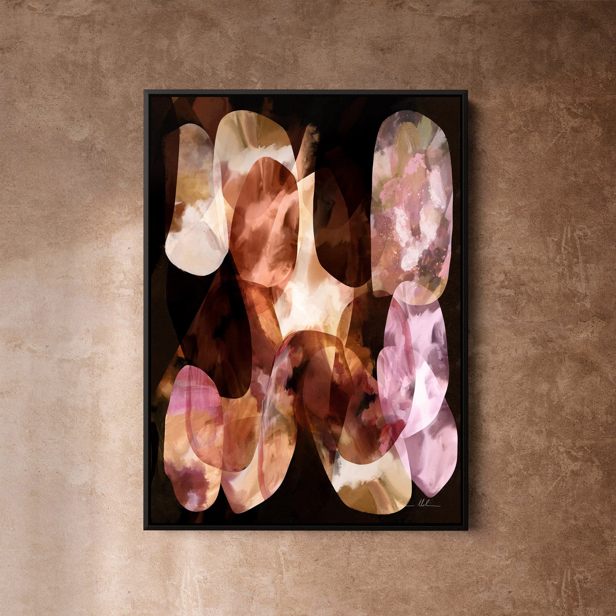 "Kakadu" on Canvas Canvas Wall Art Corinne Melanie Art Professionally Framed - Black 24x32in / 60x80cm 