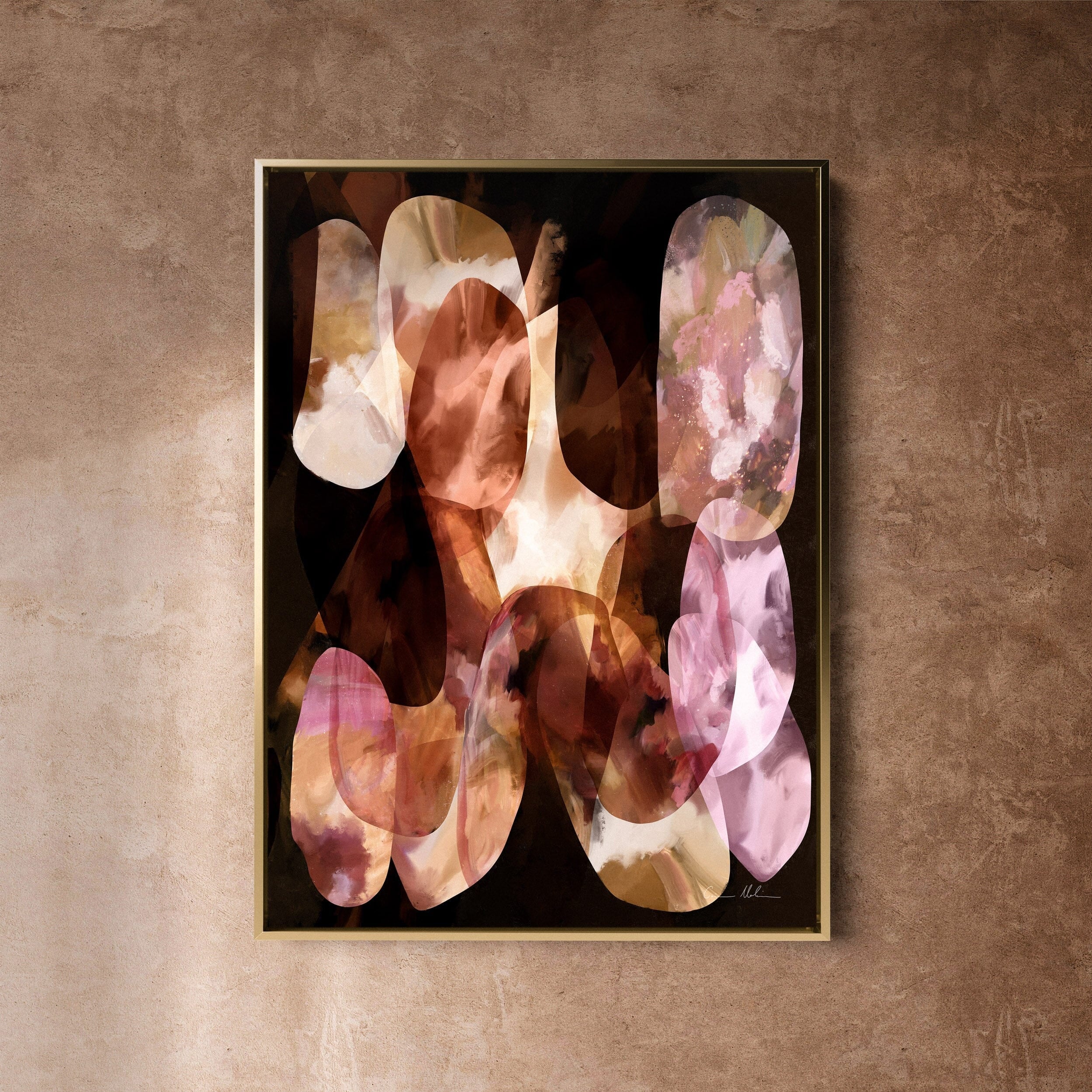 "Kakadu" on Canvas Canvas Wall Art Corinne Melanie Art Professionally Framed - Gold 24x32in / 60x80cm 