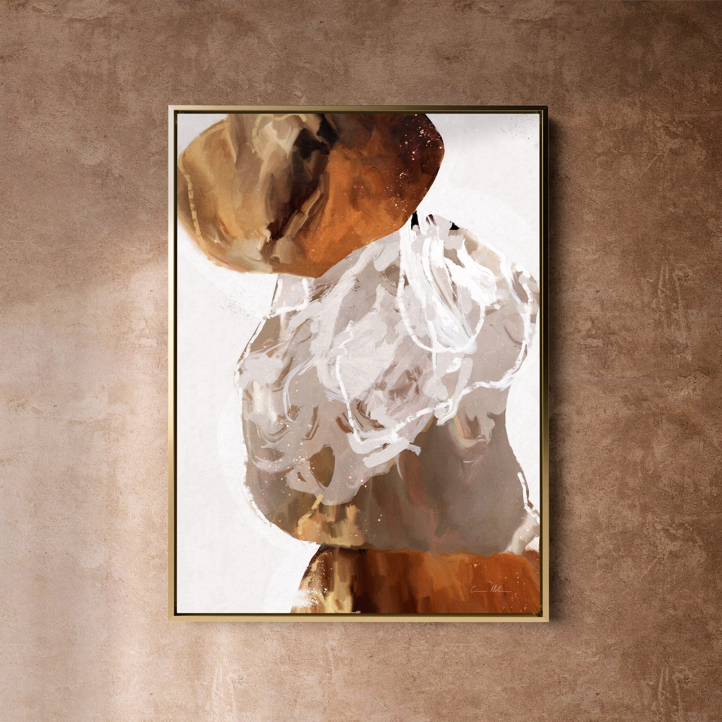 "Kununurra" on Canvas - Portrait I Canvas Wall Art Corinne Melanie Art Professionally Framed - Gold 24x32in / 60x80cm 