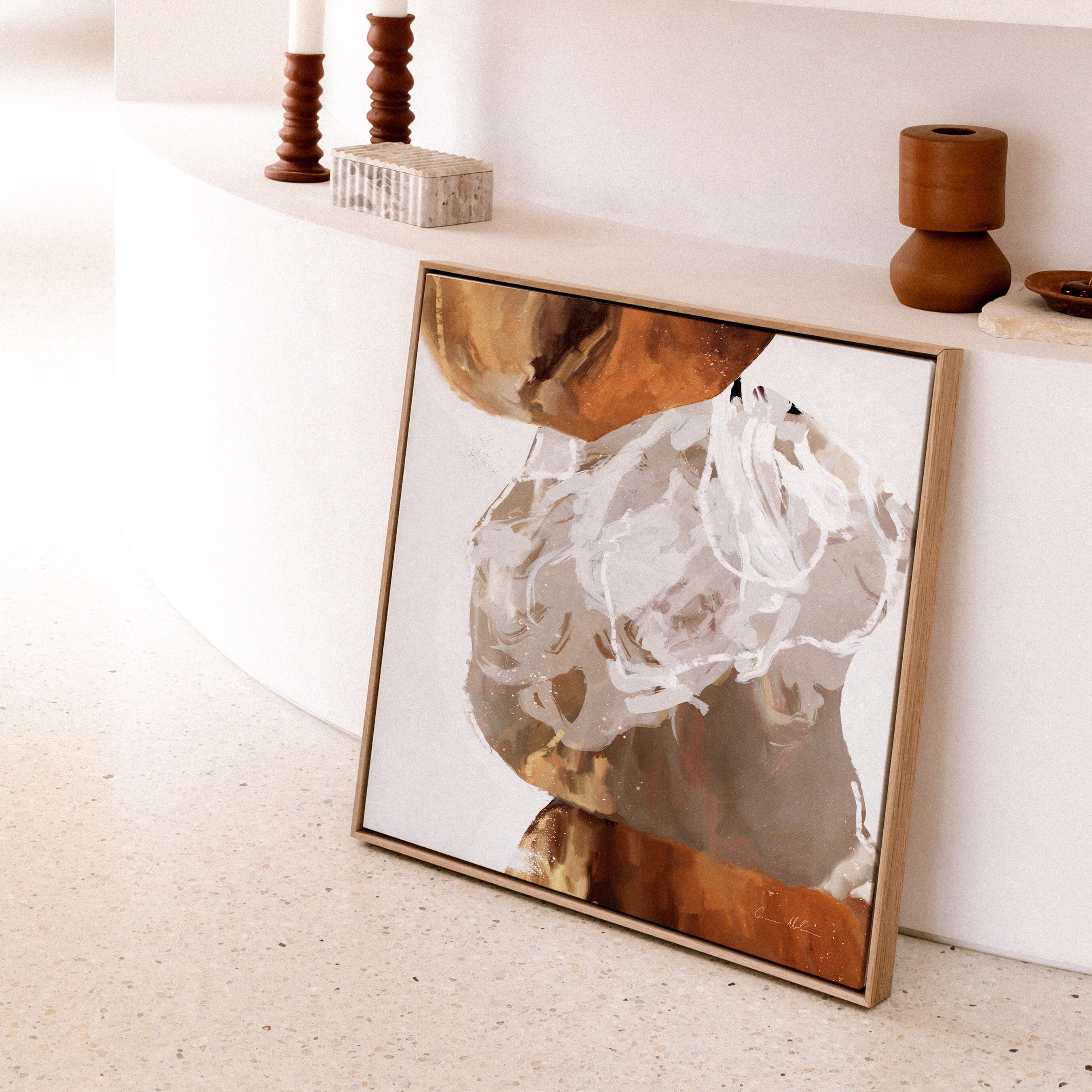 "Kununurra" on Canvas - Square Canvas Wall Art Corinne Melanie 