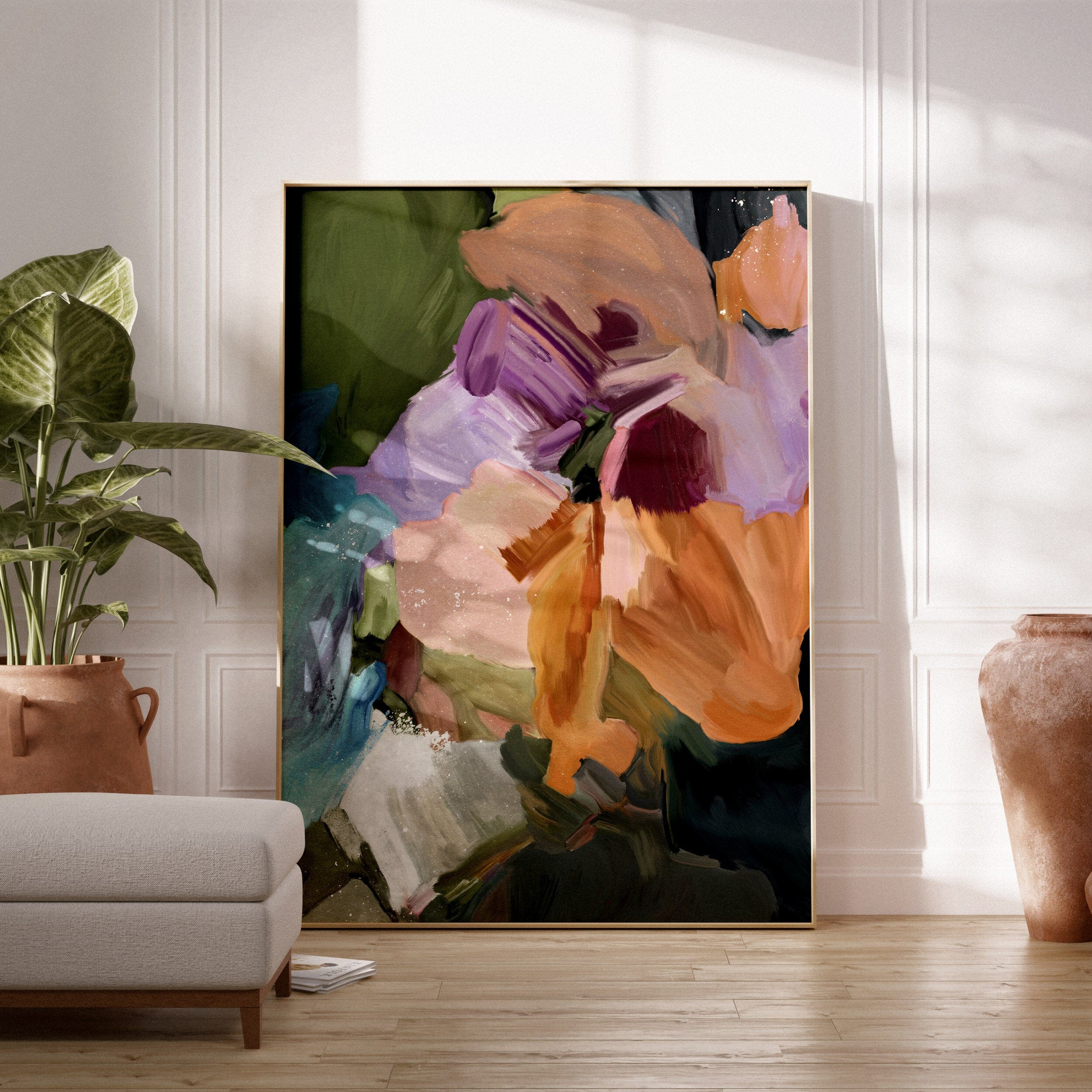 "Mons Vita II" Portrait on Canvas Canvas Wall Art Corinne Melanie 