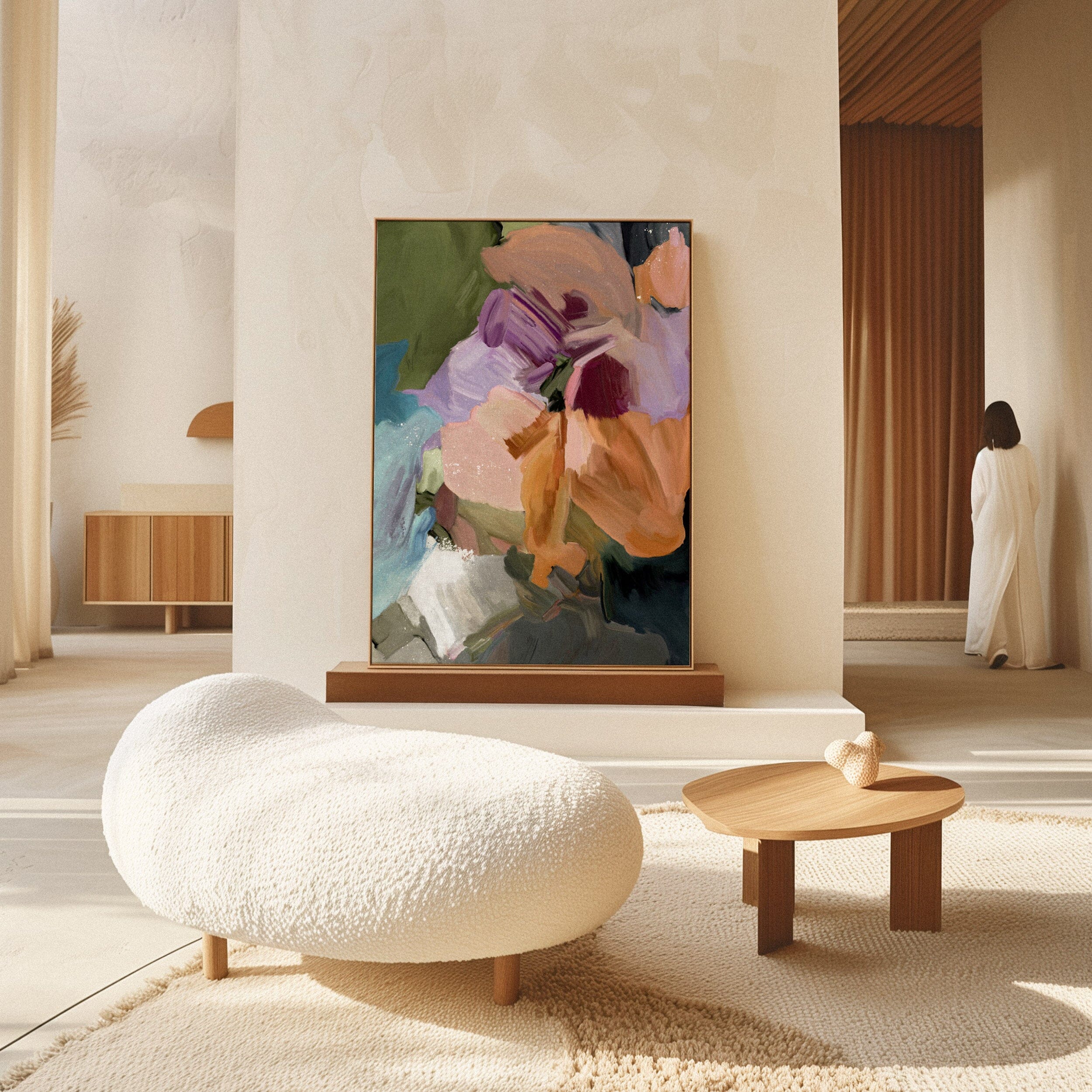 "Mons Vita II" Portrait on Canvas Canvas Wall Art Corinne Melanie 
