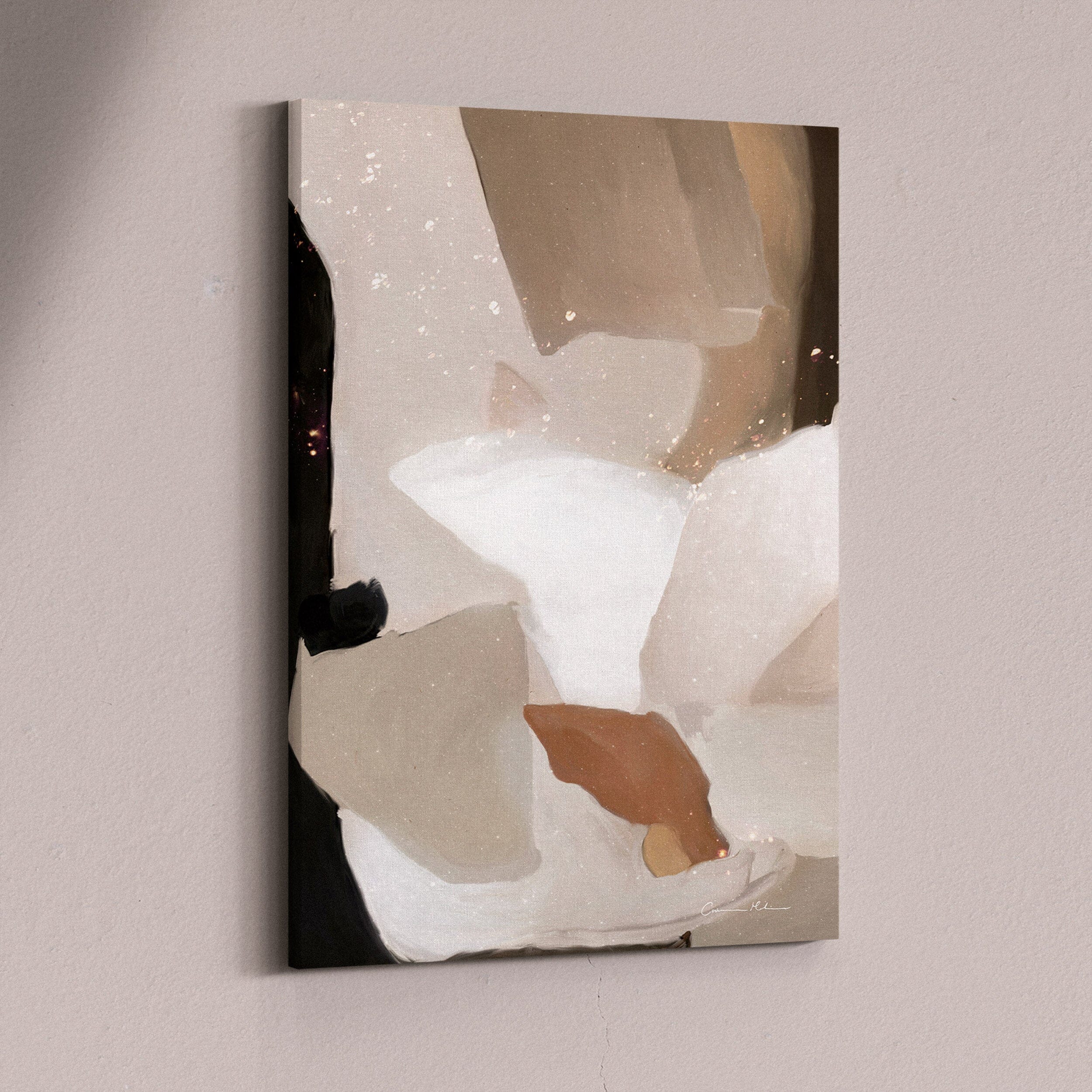 "Mons Vita III" on Canvas - Portrait Canvas Wall Art Corinne Melanie Art Stretched & Ready to Hang Canvas 24x32in / 60x80cm 