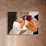 "Mons Vita IV" on Canvas - Landscape Canvas Wall Art Corinne Melanie Professionally Framed - Oak S: 32x24in / 80x60cm 
