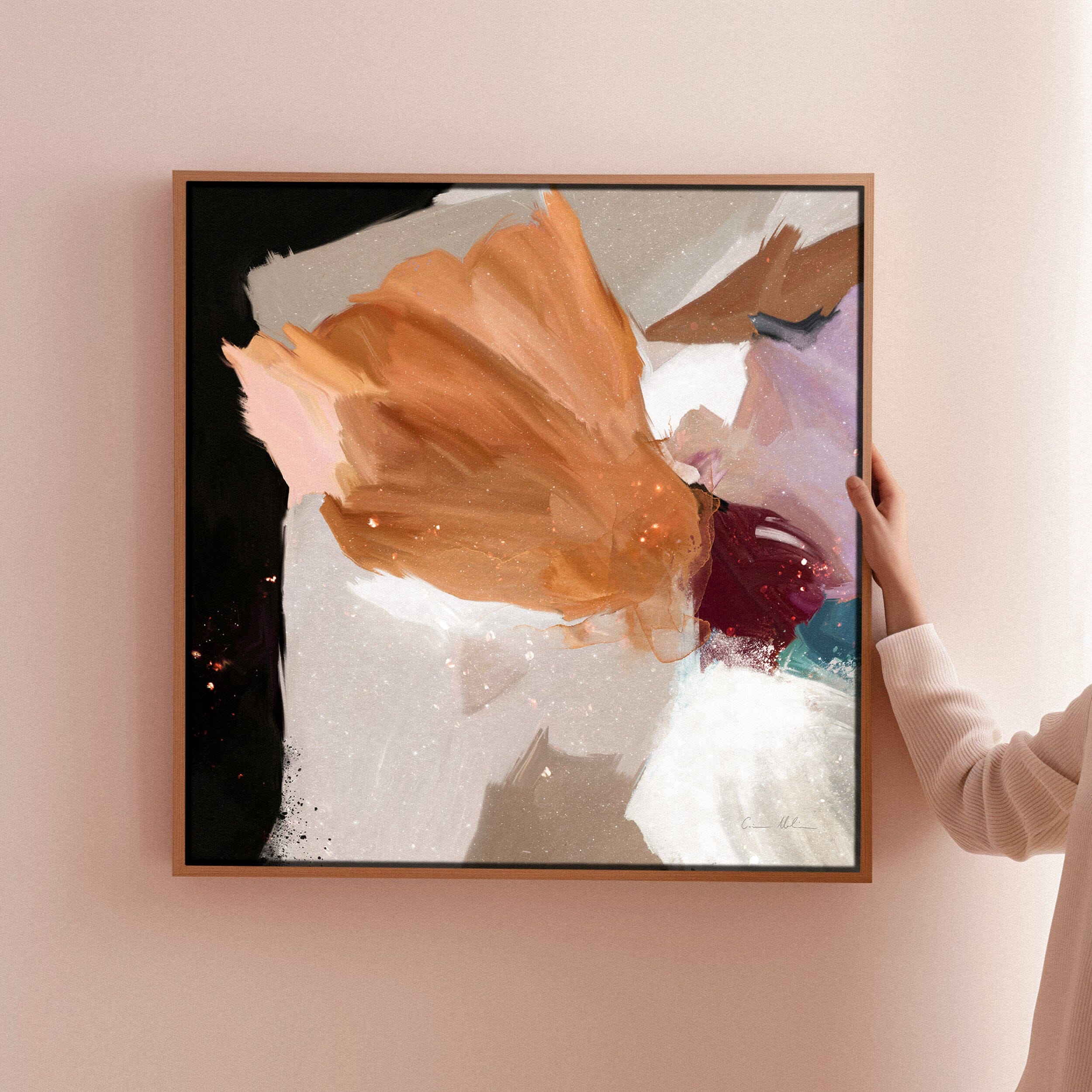 "Mons Vita VII" on Canvas Canvas Wall Art Corinne Melanie 