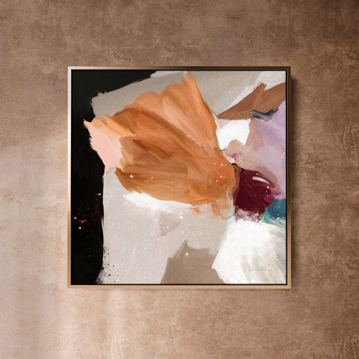"Mons Vita VII" on Canvas Canvas Wall Art Corinne Melanie Professionally Framed - Gold 20x20in / 50x50cm 