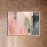 "Munich" on Canvas - Landscape Canvas Wall Art Corinne Melanie Professionally Framed - Oak S: 32x24in / 80x60cm 