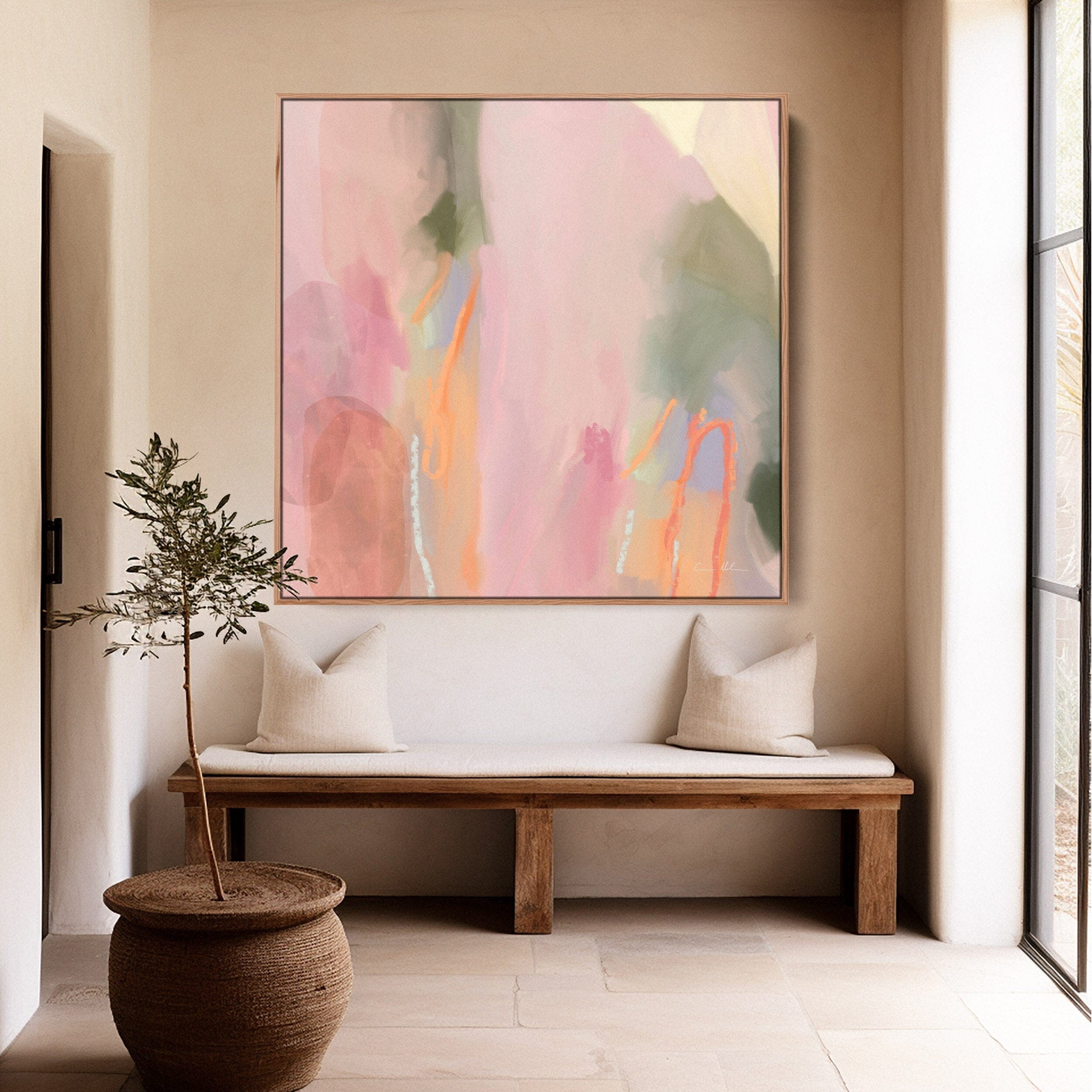 "Munich" on Canvas - Square I Canvas Wall Art Corinne Melanie 