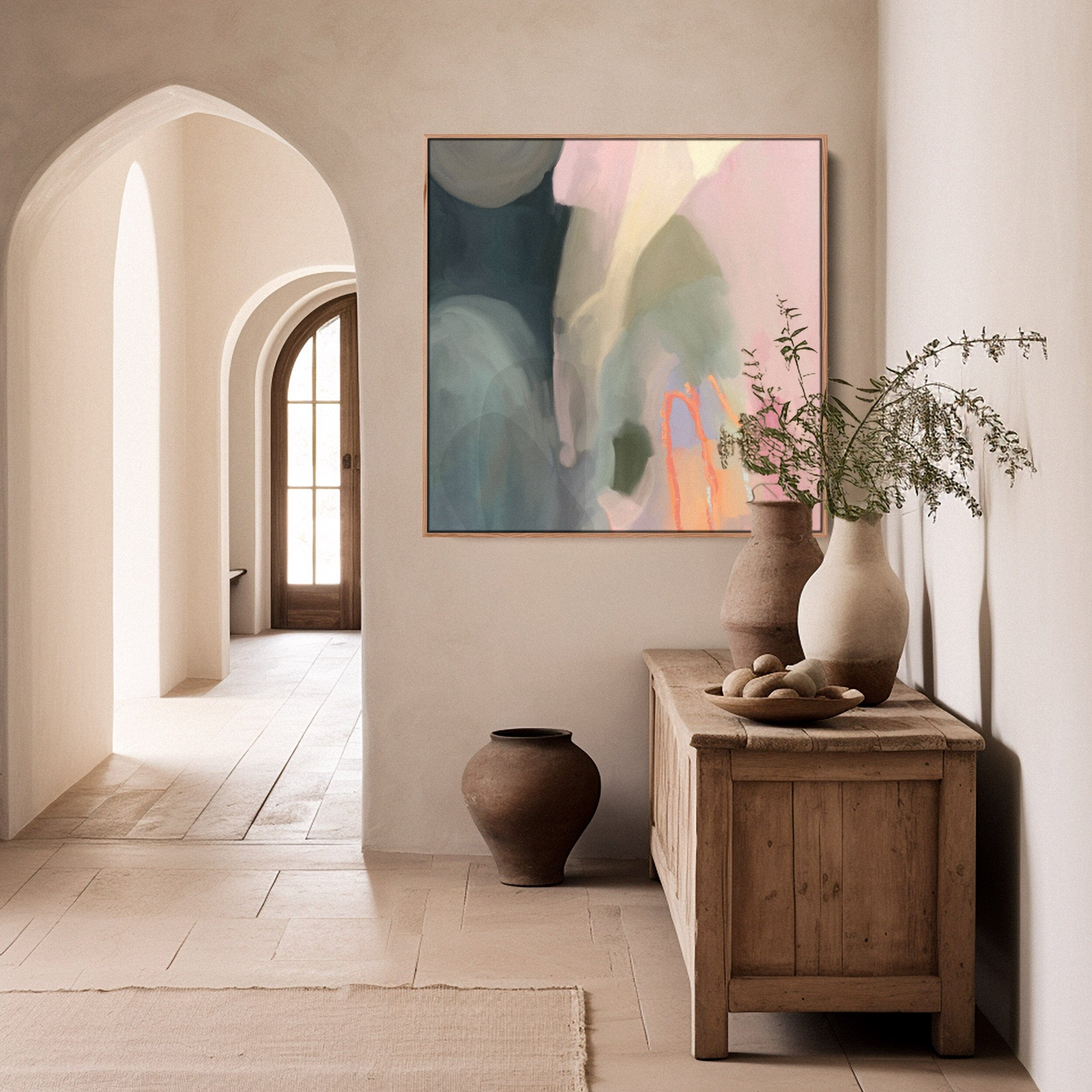 "Munich" on Canvas - Square II Canvas Wall Art Corinne Melanie 