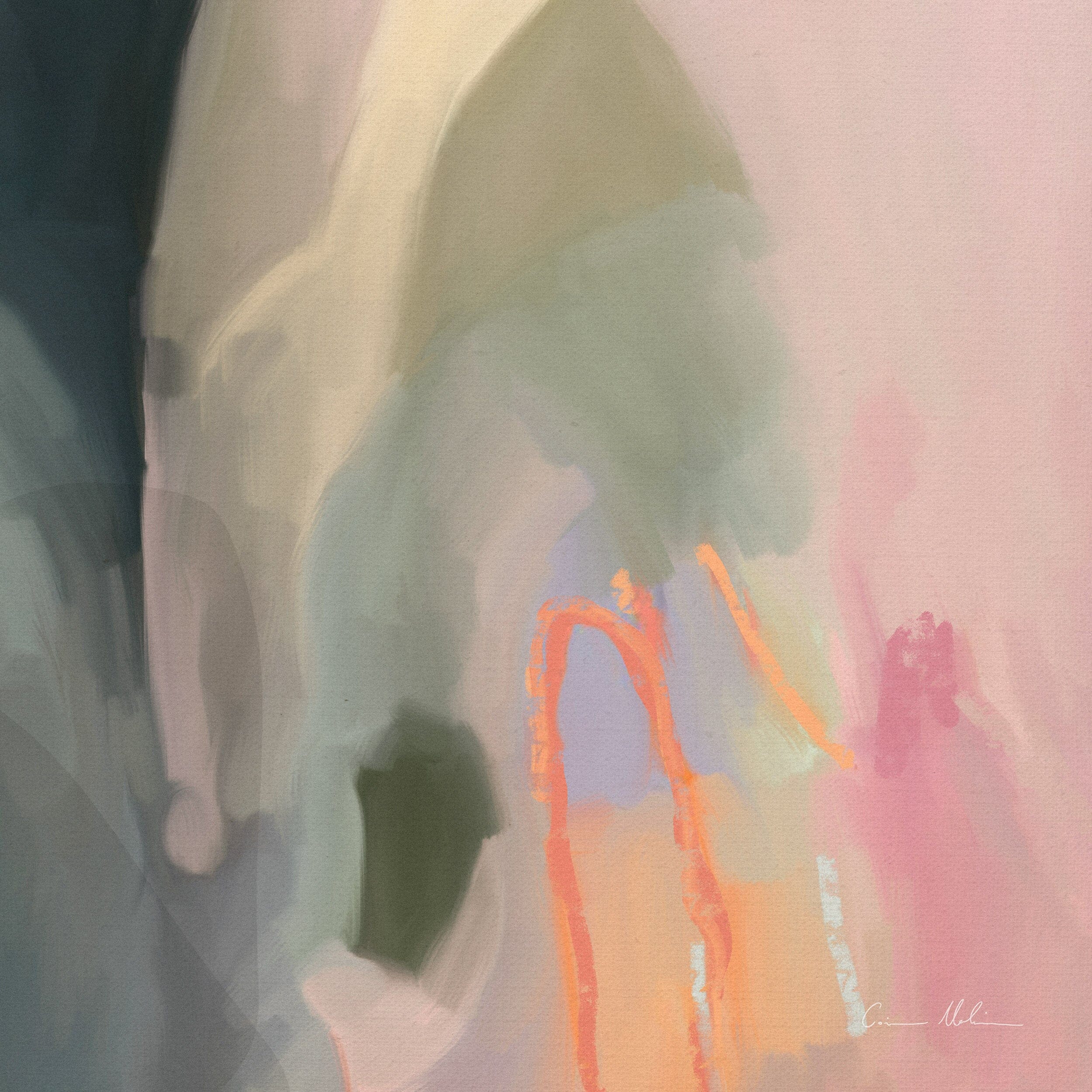 "Munich" on Canvas - Square II Canvas Wall Art Corinne Melanie 