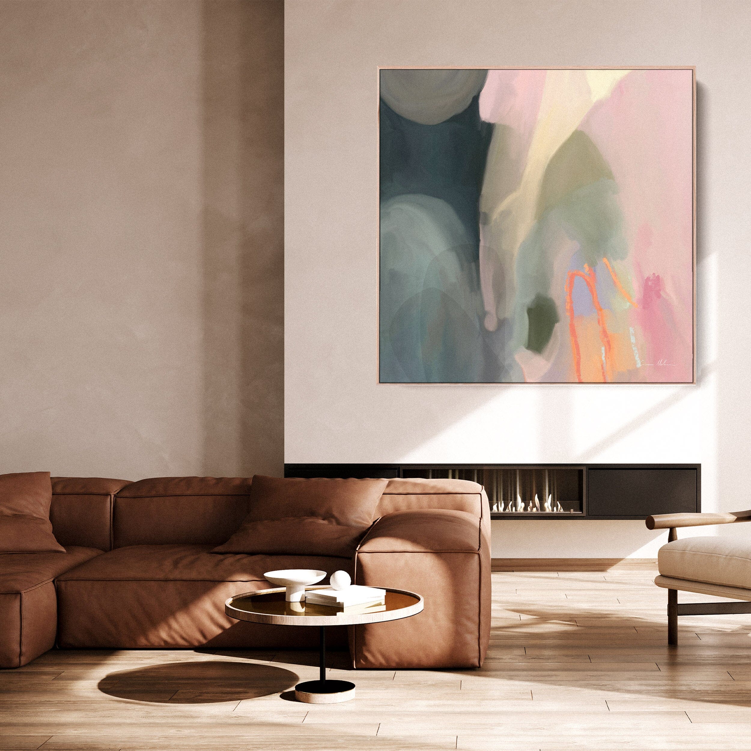 "Munich" on Canvas - Square II Canvas Wall Art Corinne Melanie 
