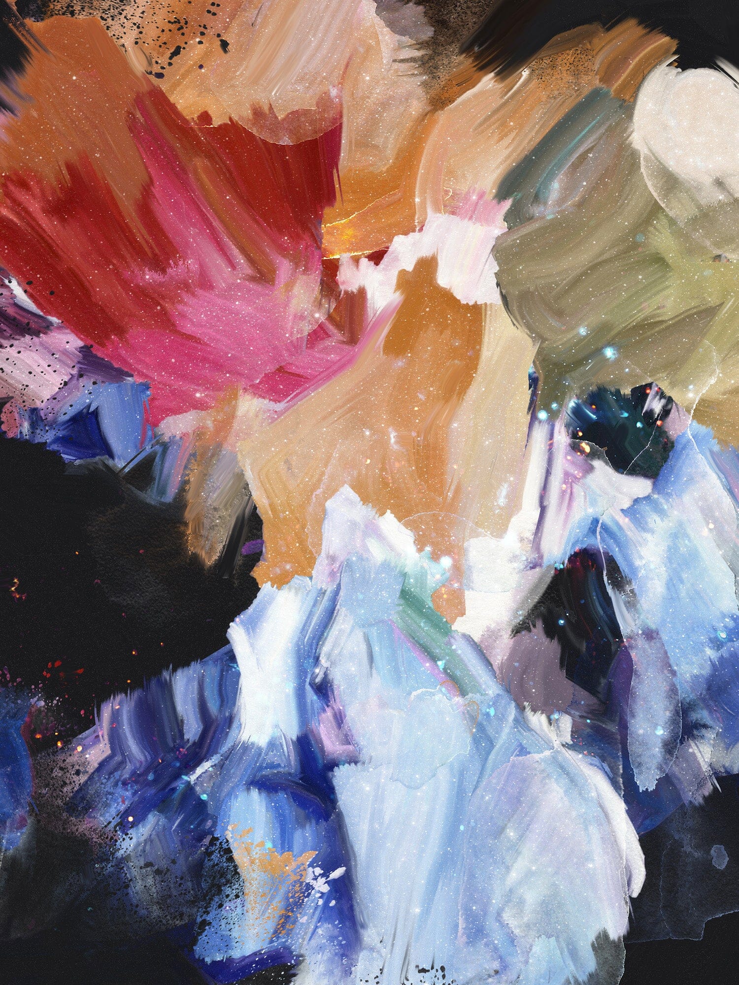 "Nighflower IV" on Canvas Canvas Wall Art Corinne Melanie 