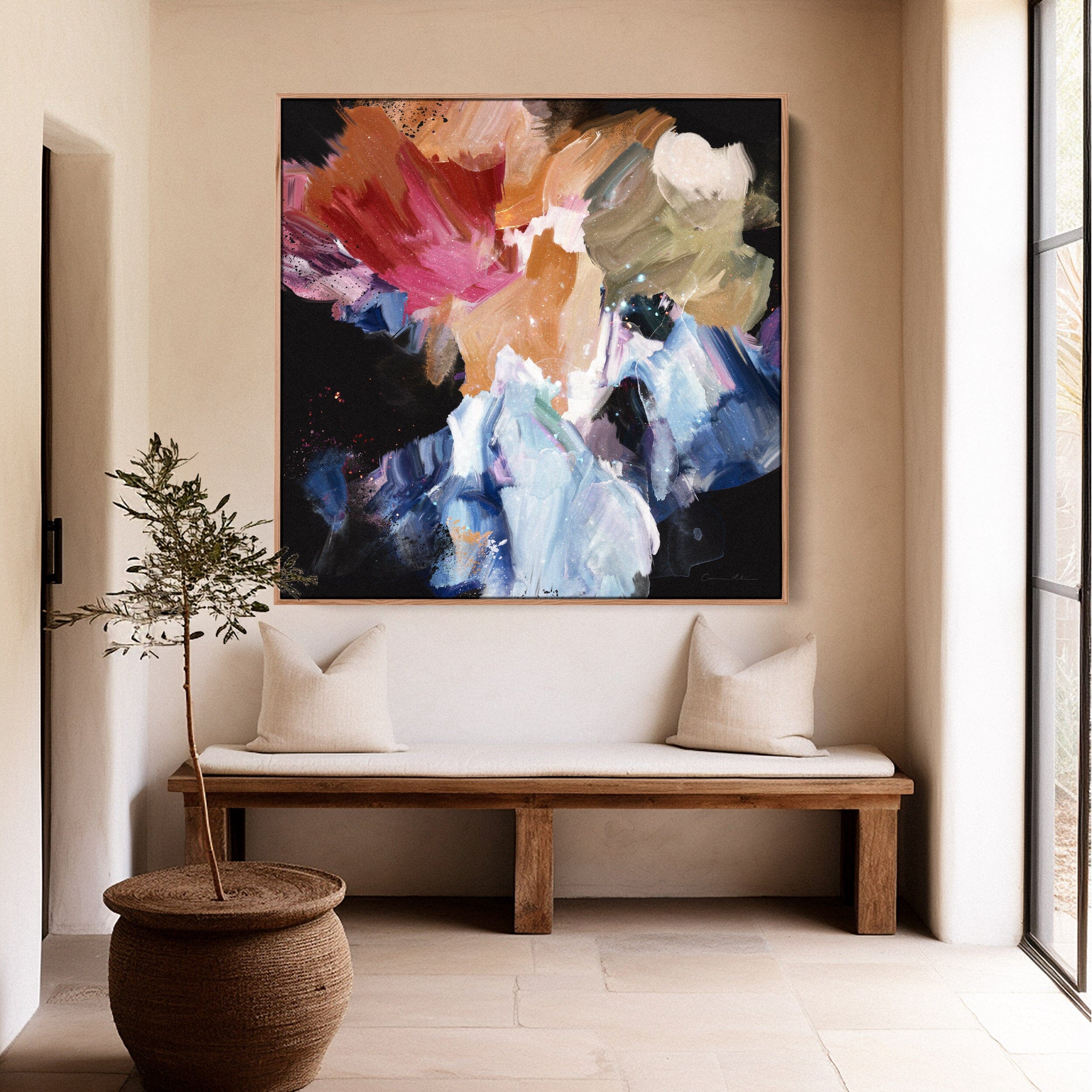 "Nighflower IV" on Canvas Canvas Wall Art Corinne Melanie 