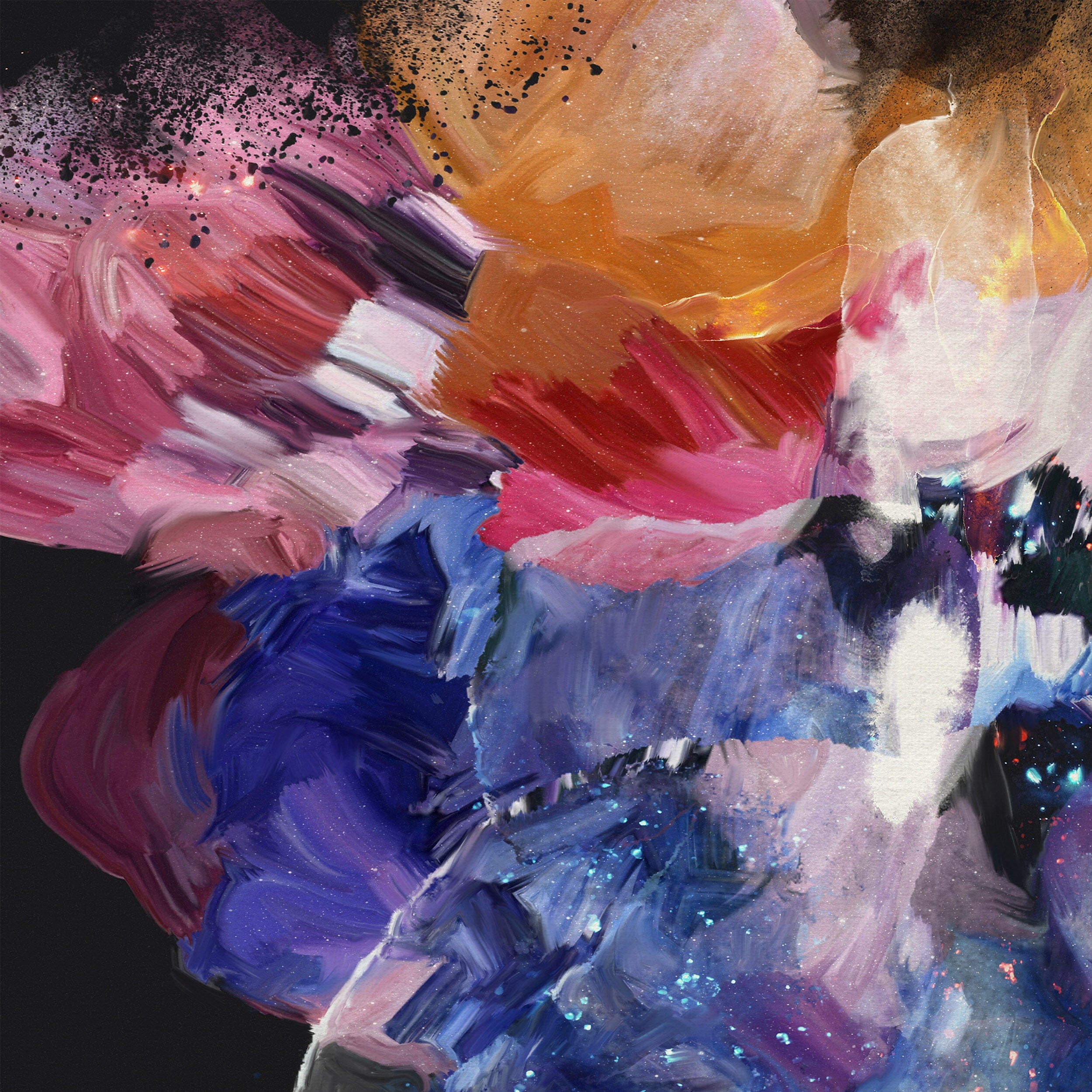 "Nightflower I" on Canvas - Landscape Canvas Wall Art Corinne Melanie 