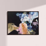 "Nightflower VI" on Canvas - Landscape Canvas Wall Art Corinne Melanie Professionally Framed - Black S: 32x24in / 80x60cm 