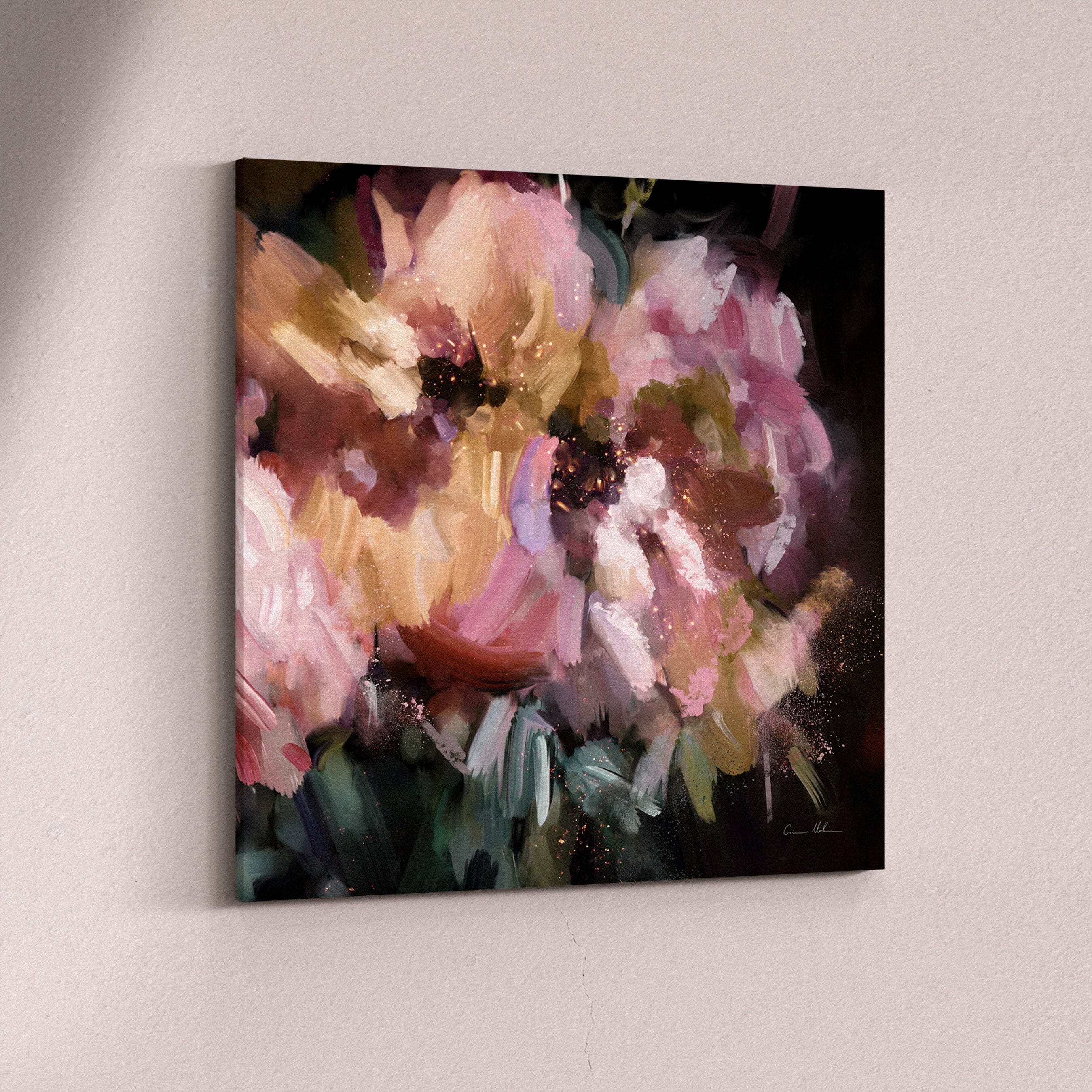 "Nusa Dua III" on Canvas - Square Canvas Wall Art Corinne Melanie Stretched & Ready to Hang Canvas XS: 20x20in / 50x50cm 