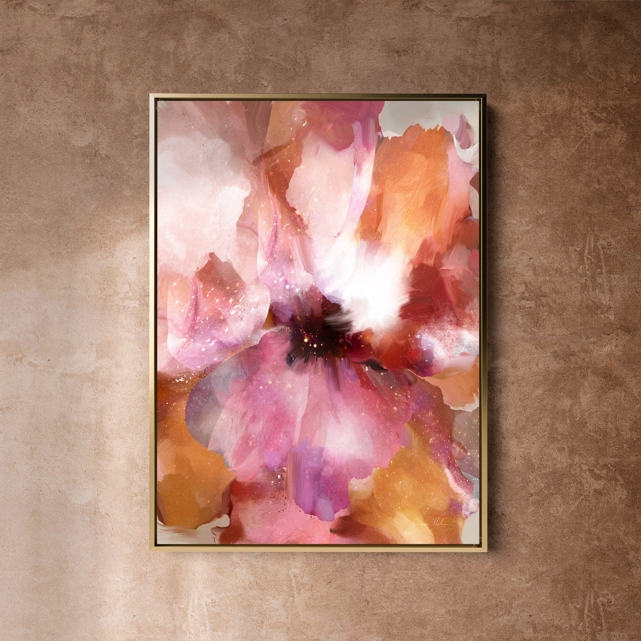 "Paris 12" on Canvas - Portrait Canvas Wall Art Corinne Melanie Art Professionally Framed - Gold 24x32in / 60x80cm 
