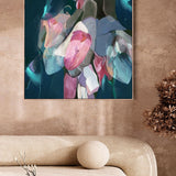 "Portsea III" on Canvas Canvas Wall Art Corinne Melanie Professionally Framed - Oak 20x20in / 50x50cm 