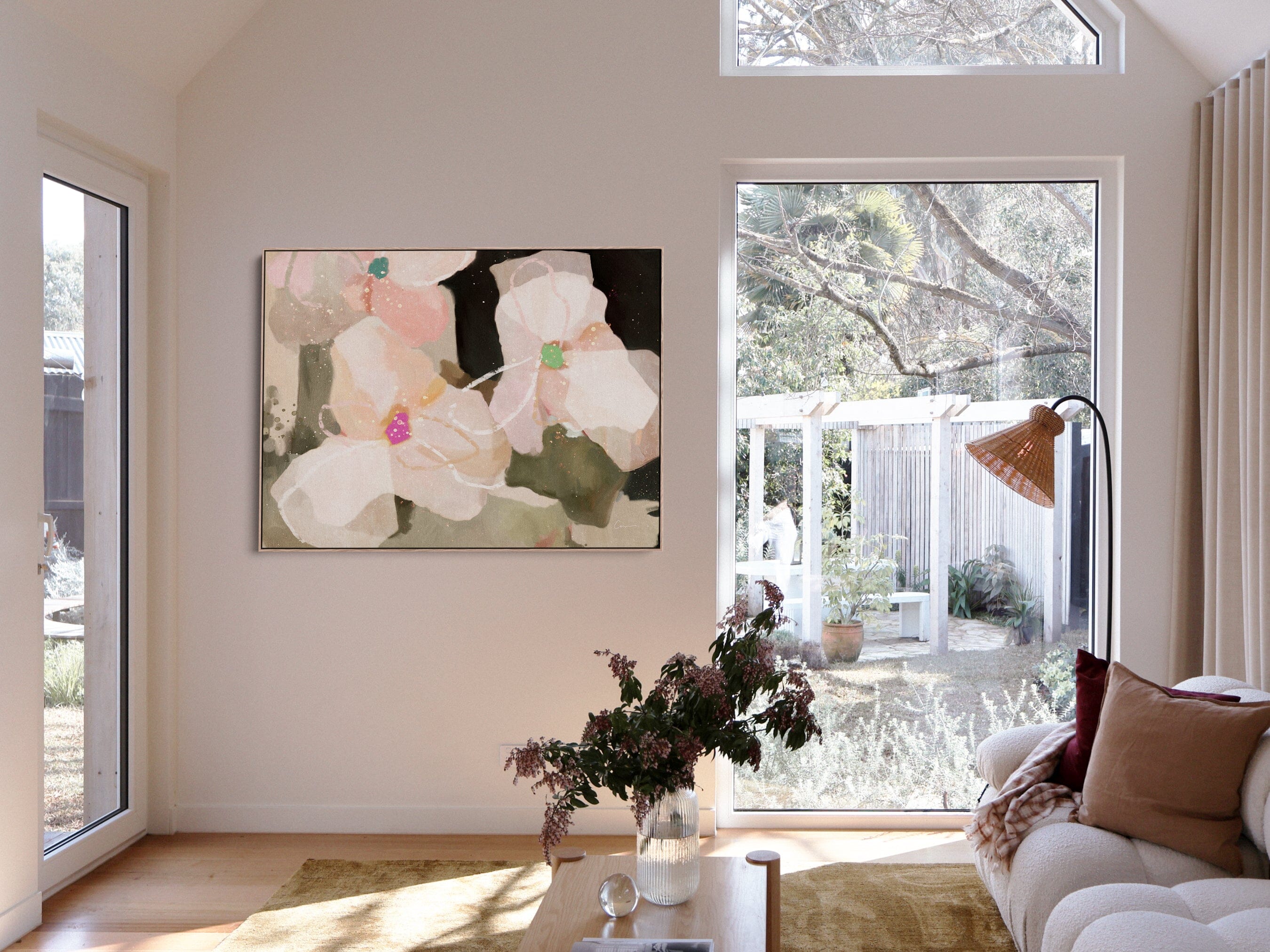 "Ubud Bloom" on Canvas - Landscape Canvas Wall Art Corinne Melanie 