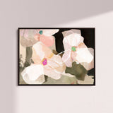 "Ubud Bloom" on Canvas - Landscape Canvas Wall Art Corinne Melanie Professionally Framed - Black S: 32x24in / 80x60cm 