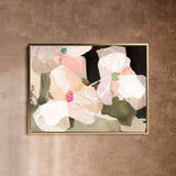 "Ubud Bloom" on Canvas - Landscape Canvas Wall Art Corinne Melanie Professionally Framed - Gold S: 32x24in / 80x60cm 