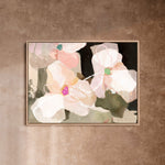 "Ubud Bloom" on Canvas - Landscape Canvas Wall Art Corinne Melanie Professionally Framed - Oak S: 32x24in / 80x60cm 
