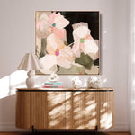 "Ubud Bloom" on Canvas - Square Canvas Wall Art Corinne Melanie 
