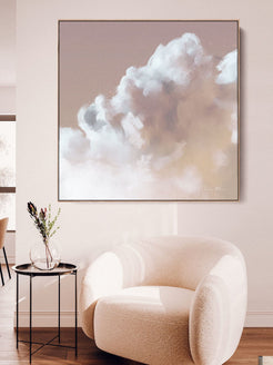 "Chroma Cloud No. 2" Square on Canvas Canvas Wall Art Corinne Melanie 