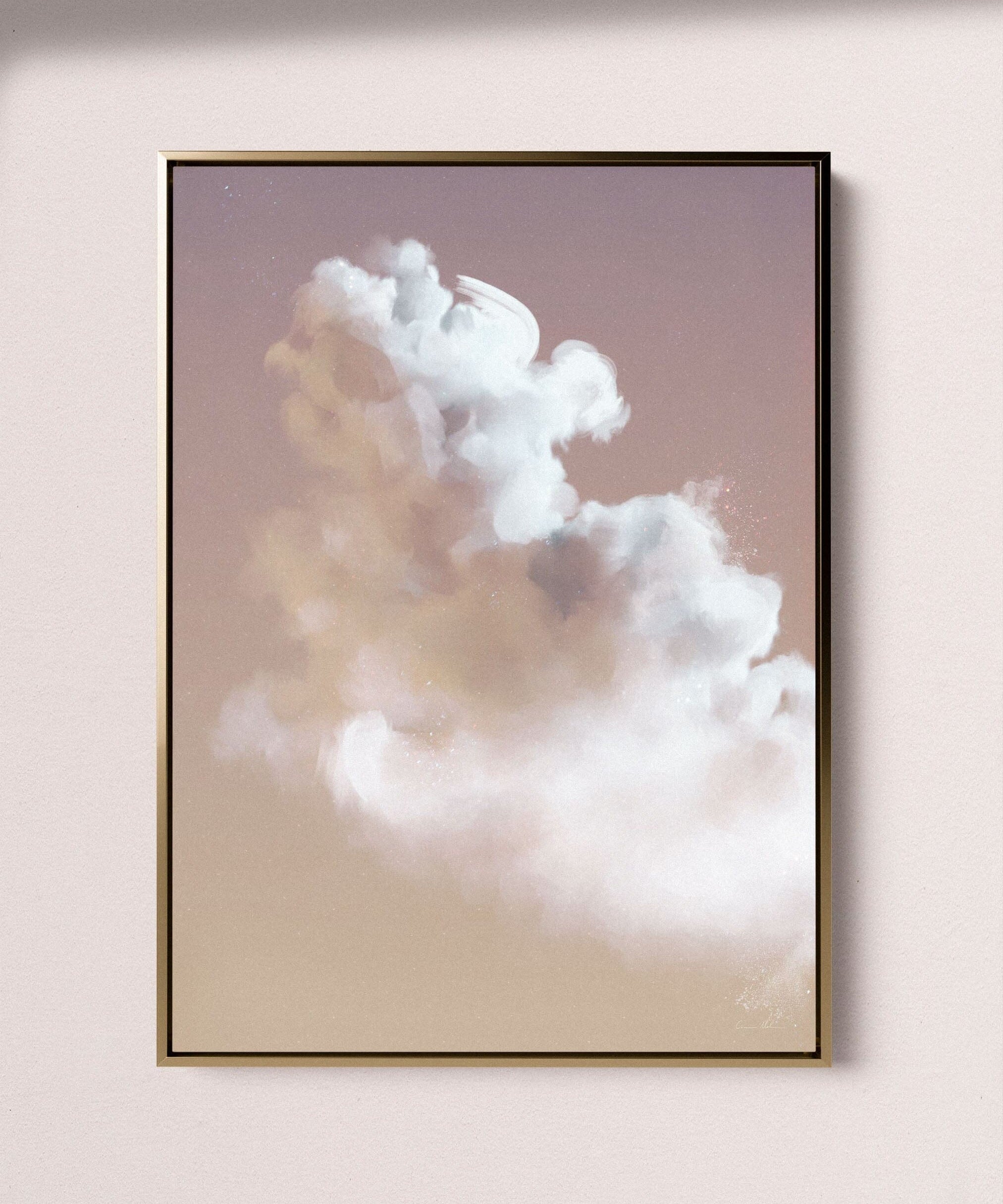 "Chroma Cloud No. 3" on Canvas Canvas Wall Art Corinne Melanie Art 