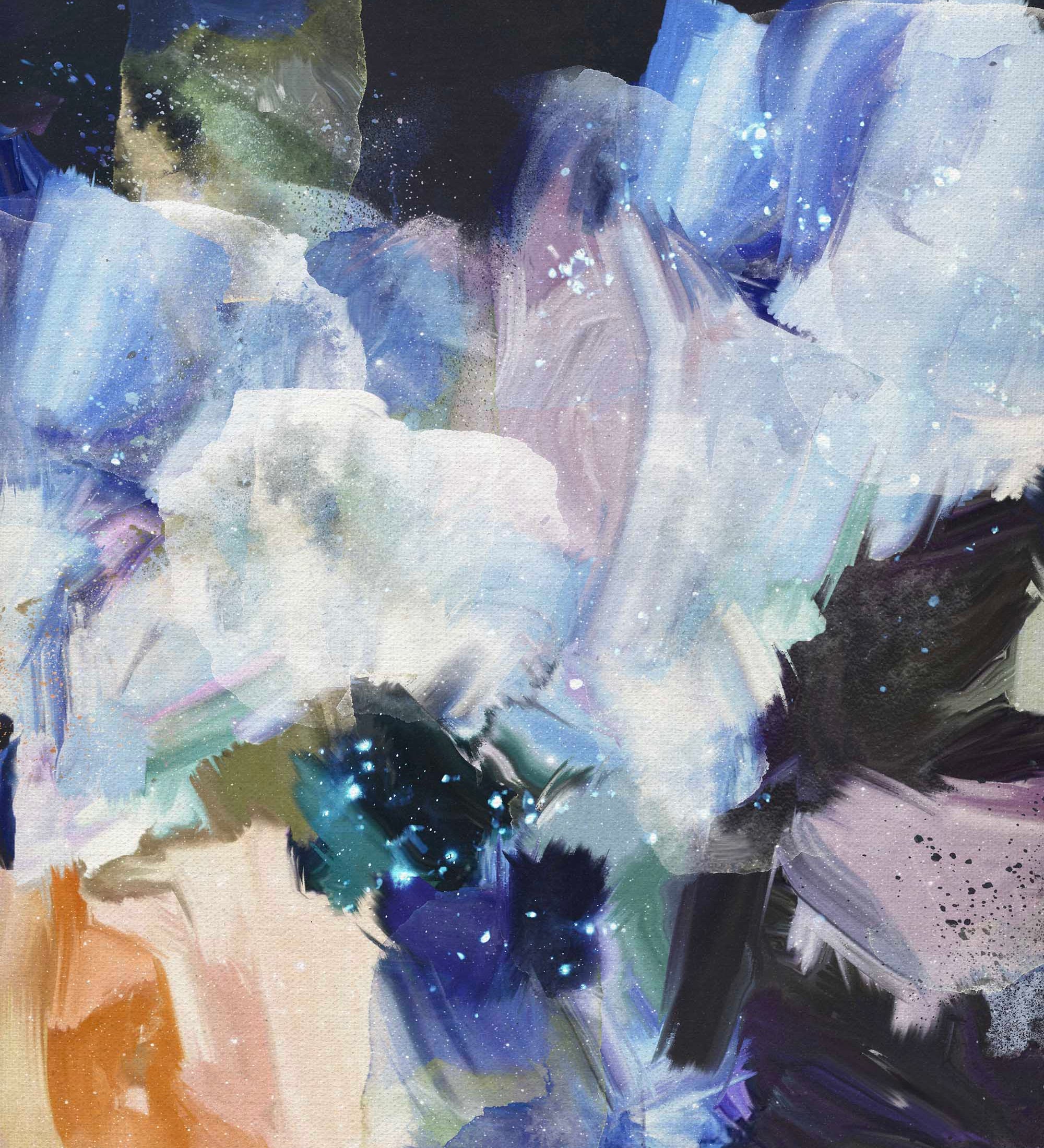 "Nightflower VI" Fine Art Print Canvas Wall Art Corinne Melanie 